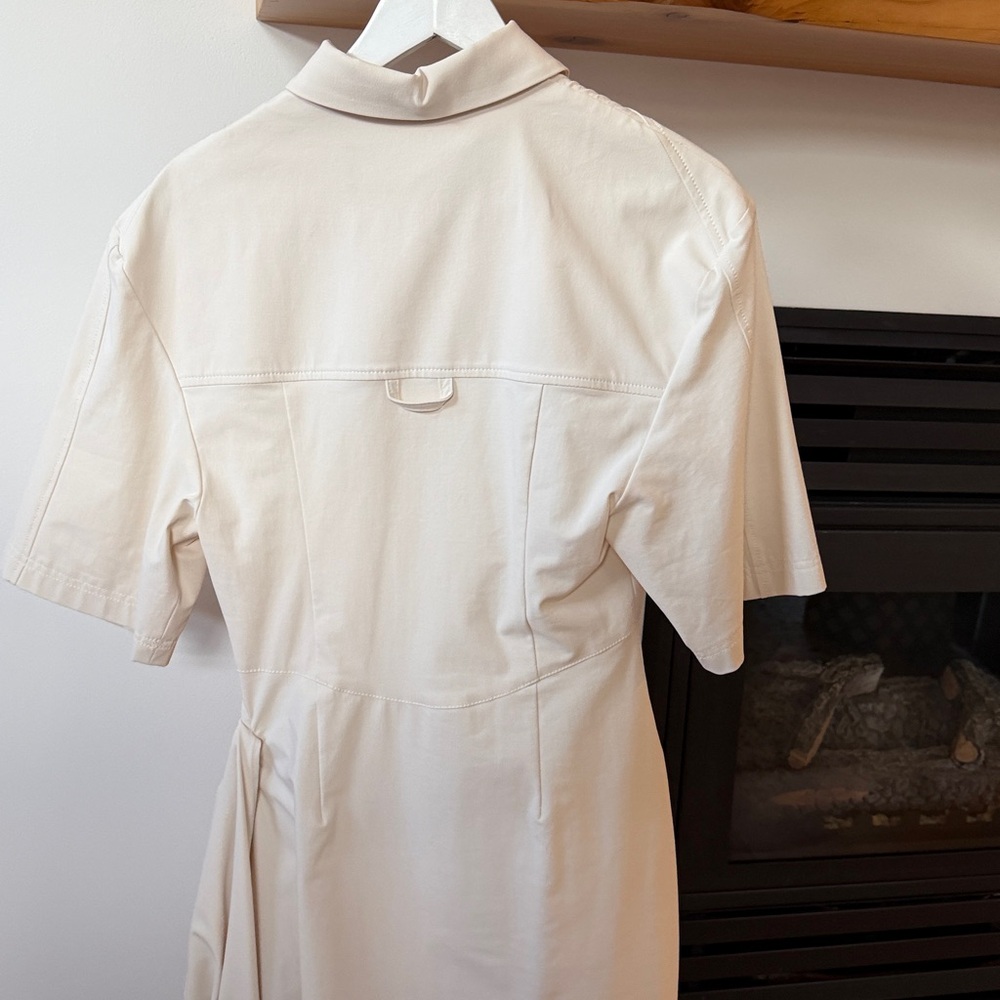 JACQUEMUS | La Robe Camisa Draped Shirt Dress - Picture 7 of 8
